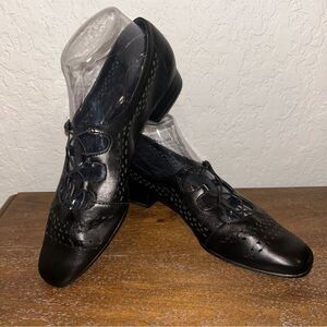 Vaneli Yavin Oxford Slip On Leather Flat Shoes